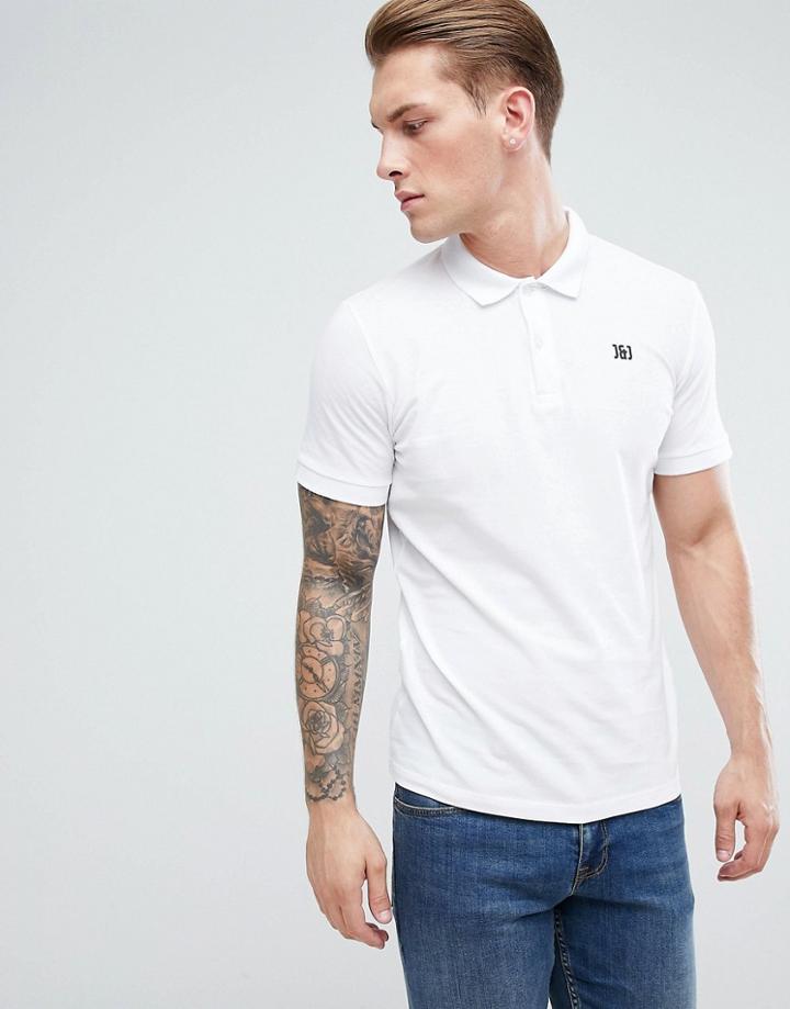 Jack & Jones Polo Top - White