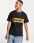 Timberland Cut & Sew T-shirt In Black