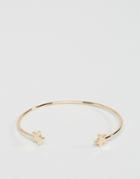 Asos Open Star Cuff Bracelet - Gold