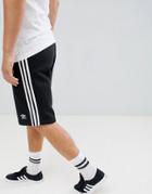 Adidas Originals 3 Stripe Shorts In Black - Black