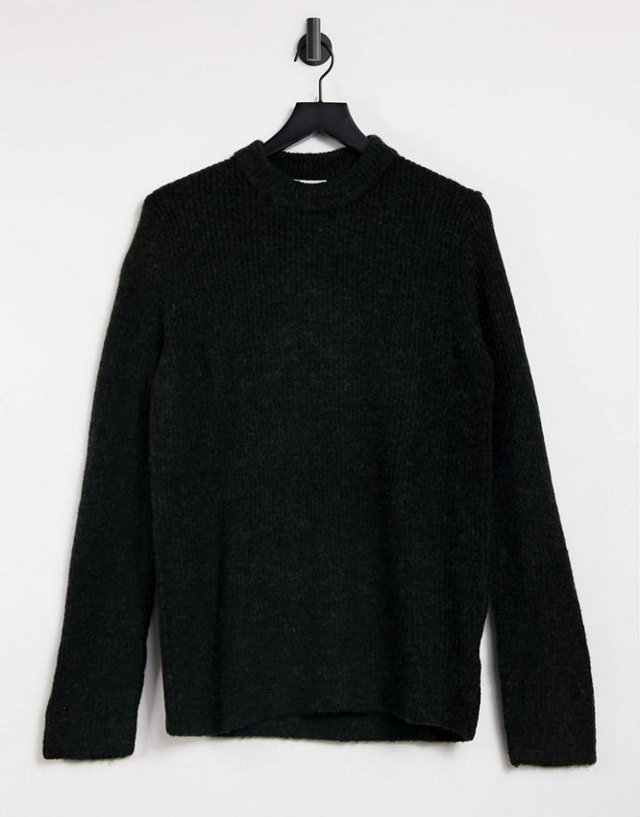 Weekday Mino Sweater In Dark Green