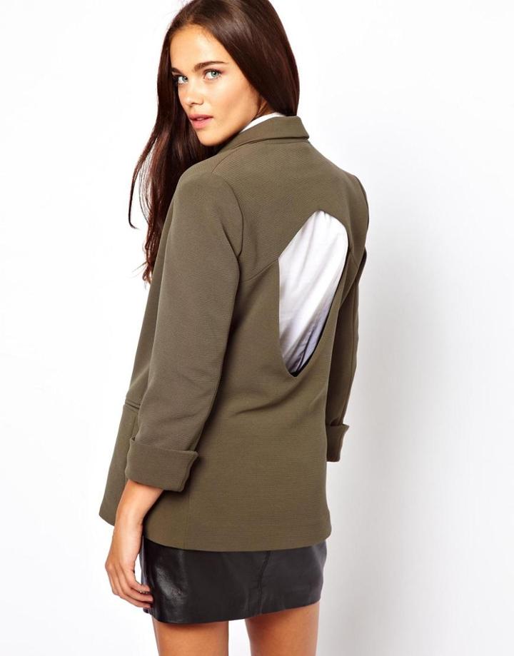 Jovonnista Blazer With Open Back