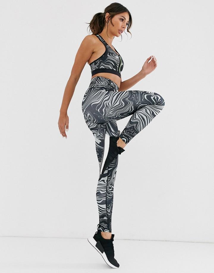 Asos 4505 Legging In Marble-multi