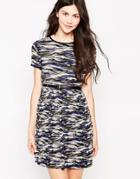 Pepe Jeans Gannet Dress With Belt - Gray