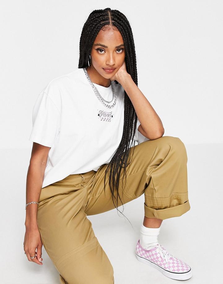 Vans Check Together T-shirt Dress In White
