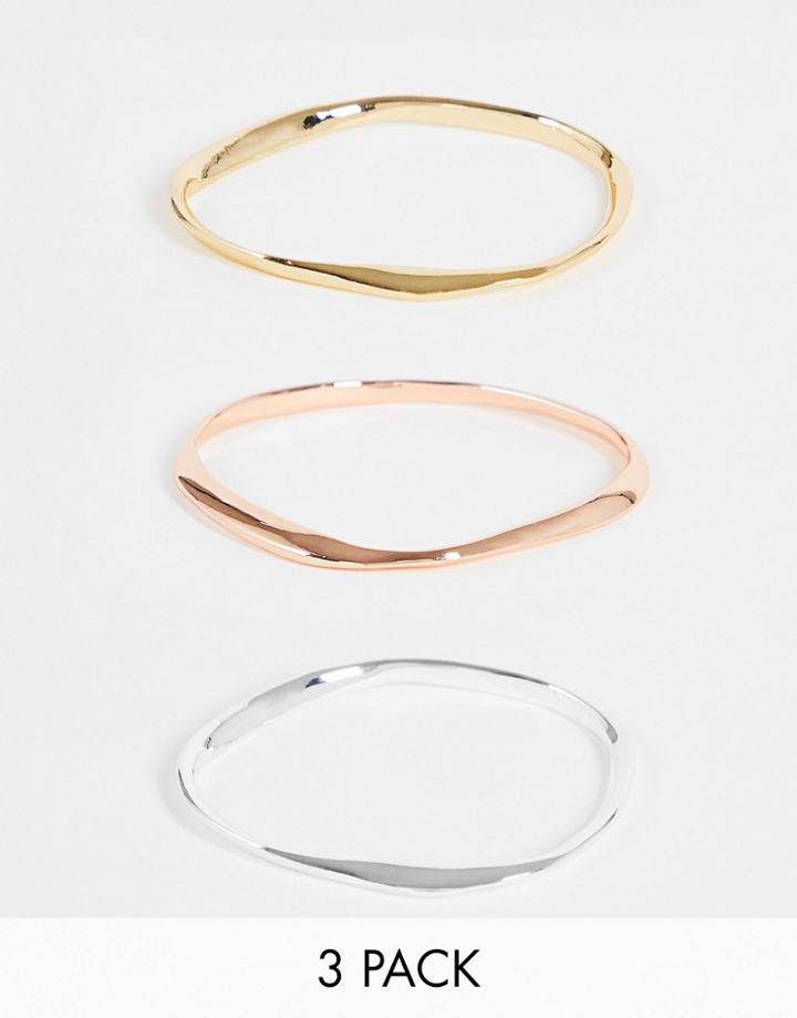 Bolongaro Trevor Wavy Stacking Bangles In Multi