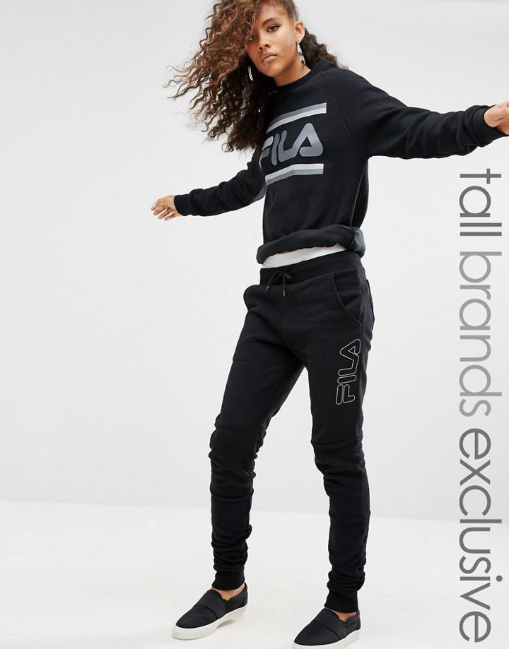 Fila Tall Neoprene Slim Leg Track Pant - Black