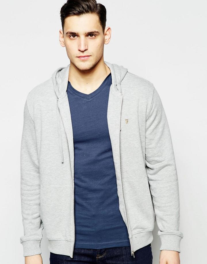Farah Lightweight Hoodie - Gray