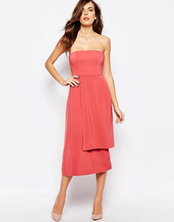 Keepsake Reality Strapless Dress - Spice