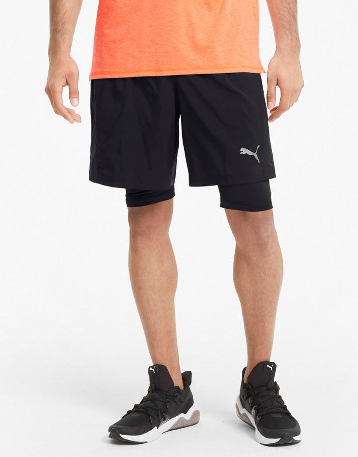 Puma Running Favorite 7inch Shorts In Black