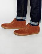 Fred Perry Byron Mid Suede Sneakers - Brown