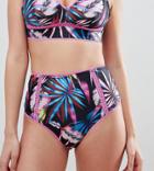 Peek & Beau Tropical Bikini Bottom - Black