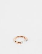 Calvin Klein Ring With Swarovski Crystal Detail In Rose Gold