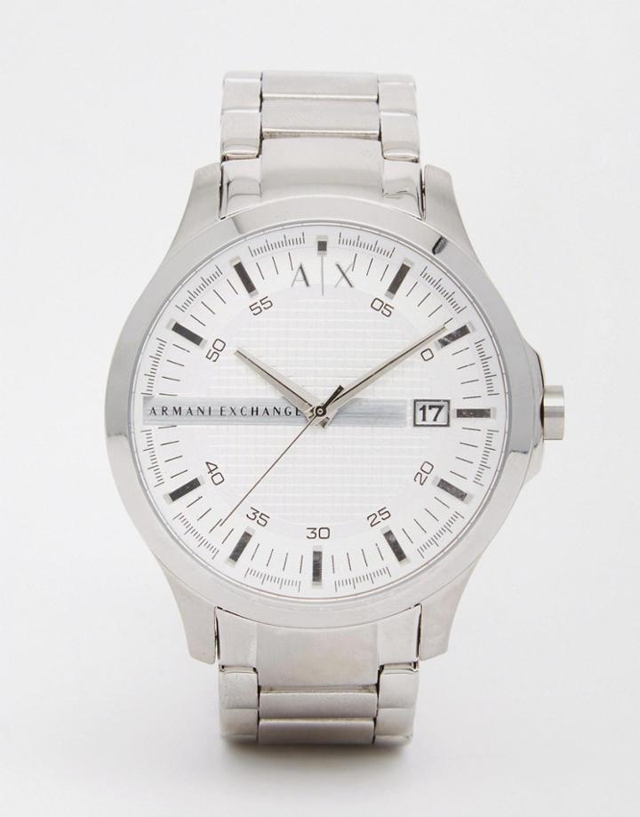 Armani Exchange Watch In Stainless Steel Ax2177 - Silver