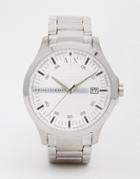Armani Exchange Watch In Stainless Steel Ax2177 - Silver
