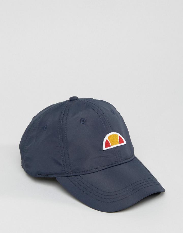 Ellesse Nylon Dad Cap With Small Logo - Navy