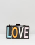 Claudia Canova Love Clutch Bag - Black