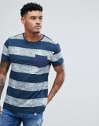 Blend Stripe T-shirt Navy - Navy