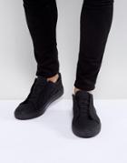 Steve Madden Devide Sneakers In Black - Black