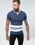 Ringspun Stripe T-shirt - Navy