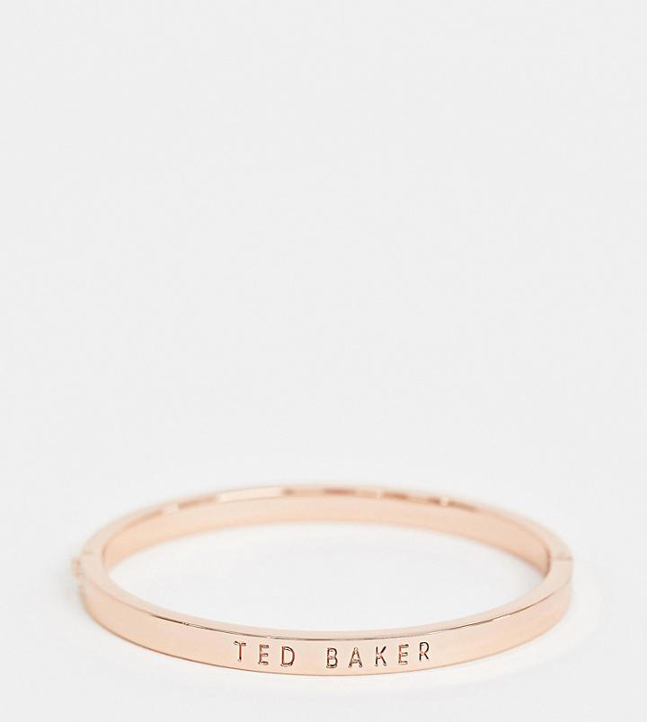 Ted Baker Rose Gold Hinge Metallic Bracelet - Gold