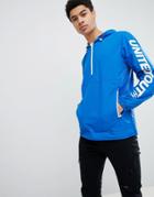 Jack & Jones Core Over Head Jacket With Sleeve Branding - Blue