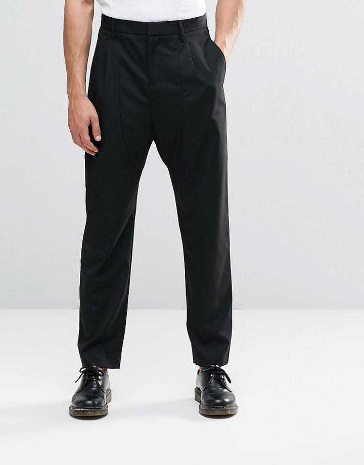 Religion Drop Crotch Pants - Black