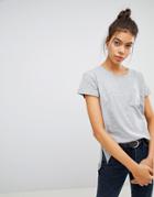 Blend She Nadja Pocket T-shirt - Gray