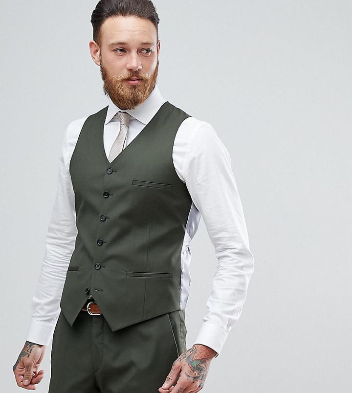 Heart & Dagger Skinny Vest - Green