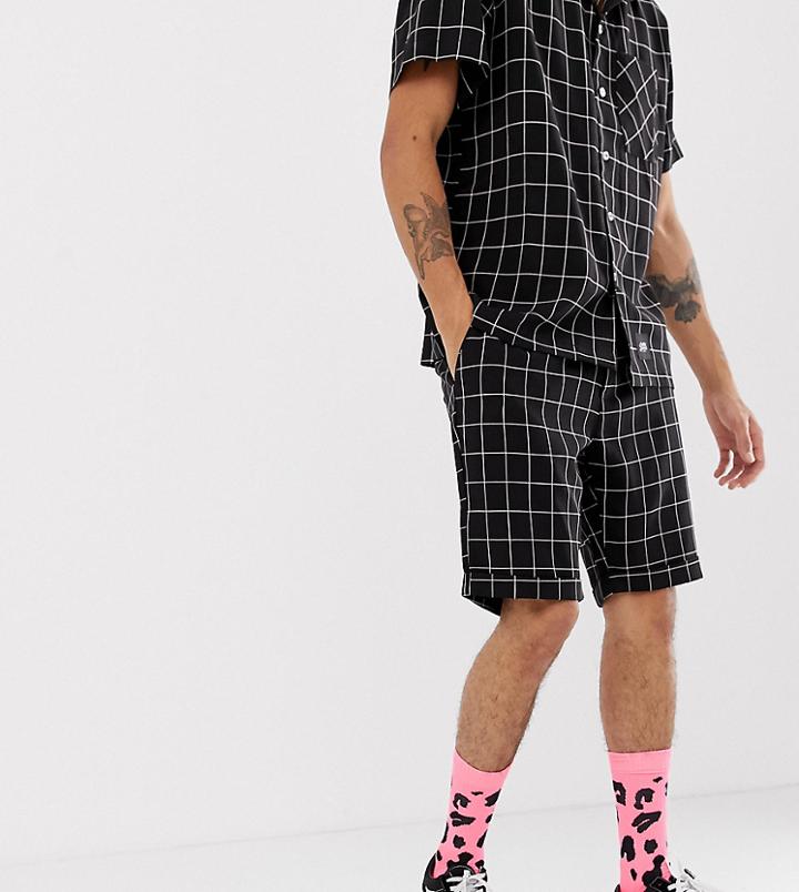 Sixth June Shorts In Black Check - Black