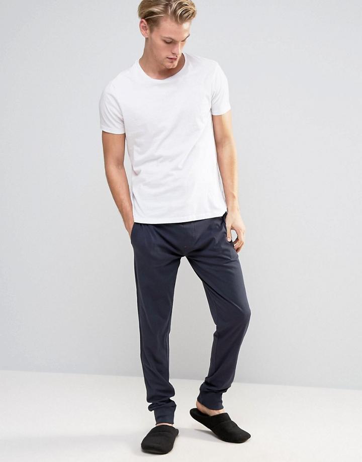 Esprit Joggers With Cuffed Ankle In Regular Fit - Navy