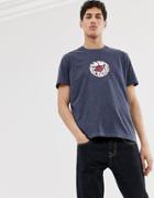 Ben Sherman Mod Print Target T-shirt-blue