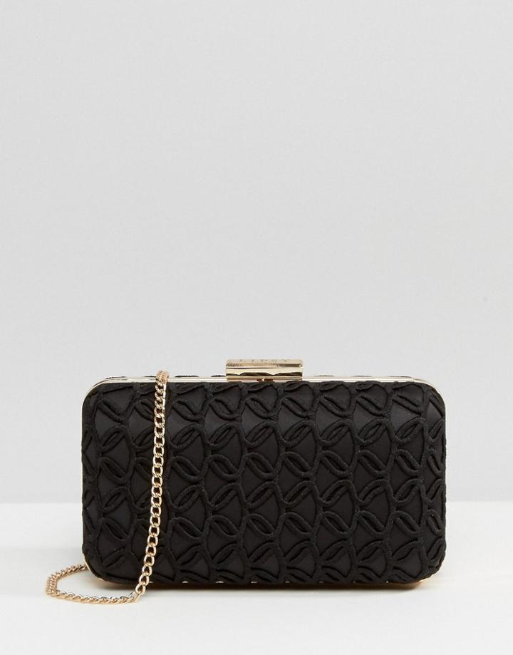 Lipsy Black Lace Clutch Bag - Black