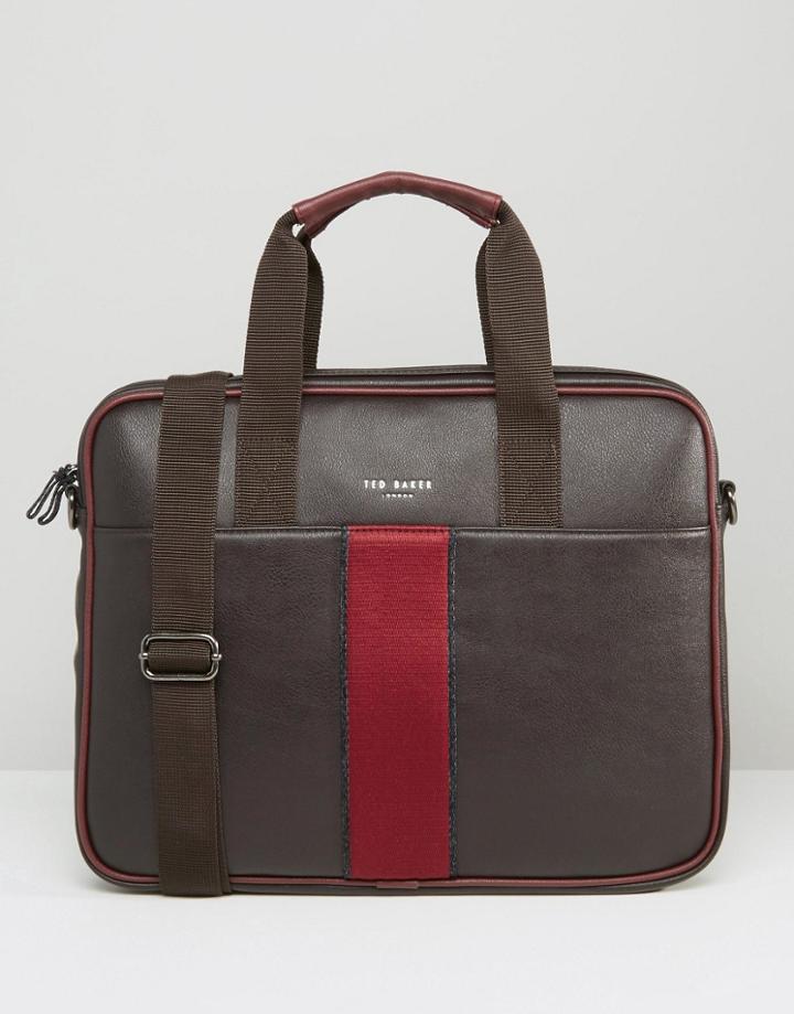 Ted Baker Document Bag Webbing - Brown