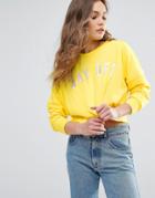 New Look Day Off Sweatshirt - Yellow