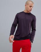 New Look Sport Long Sleeved T-shirt In Purple - Purple