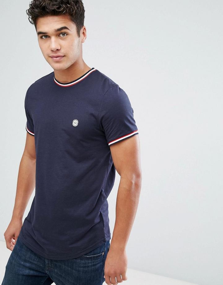 Le Breve Ringer T-shirt-navy