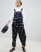 Asos Design Overall In Spot-multi
