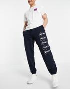 Carhartt Wip Orbit Sweat Pants In Navy