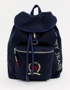 Tommy Jeans Capsule Crest Logo Backpack - Blue