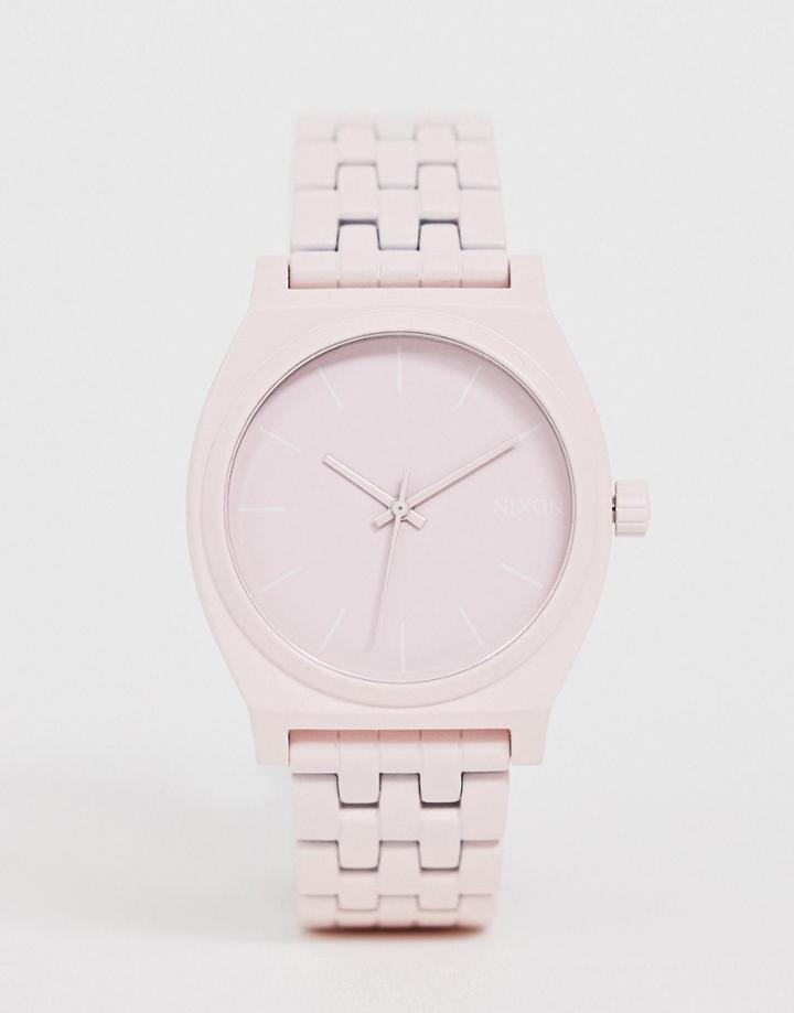 Nixon A0453 Time Teller Bracelet Watch In Pink - Pink