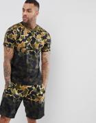 Adidas Originals Camo Tee In Green Ce1548 - Green