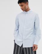 Weekday Henning Oxford Shirt In Blue - Blue