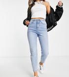 Urban Bliss Slim Mom Jeans In Blue