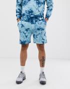 Another Influence Tie Dye Sweat Shorts Two-piece - Blue