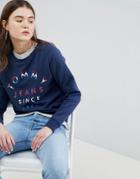 Tommy Jeans Logo Sweatshirt - Navy