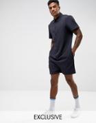 Reclaimed Vintage Inspired Romper - Navy