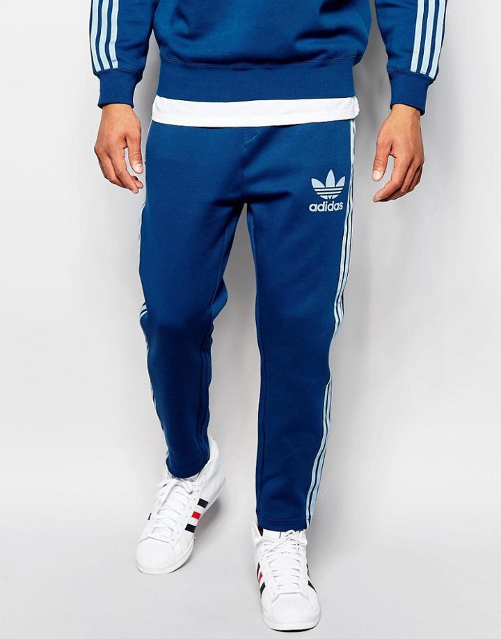 Adidas Originals Adicolor Joggers In Blue B10670 - Blue | LookMazing