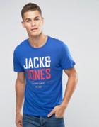 Jack And Jones T-shirt With Chest Logo - Blue