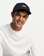 Levi's Cap In Black With Batwing Logo